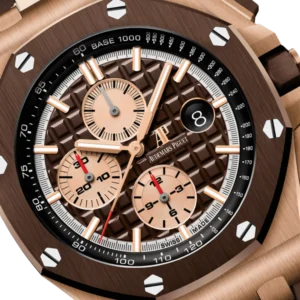 A&P OFFSHORE Pink Gold Brown Camouflage Dial CHRONOGRAPH 44mm