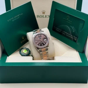RLX Datejust 36mm 126281 Chocolate Dial Oyster Bracelet