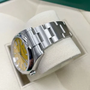 RLX Oyster Perpetual 41mm 124300-0004 Yellow Dial