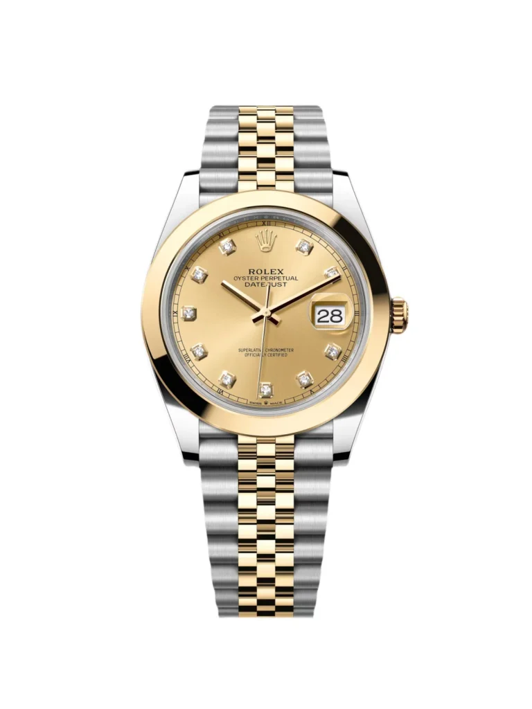 RLX Datejust 41mm 126303 Champagne Diamond Jubilee Steel and Yellow Gold Mens Watch