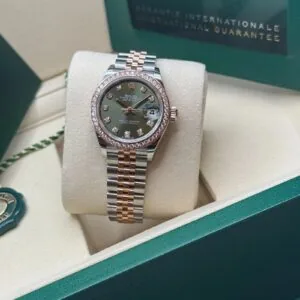 RLX Lady-Datejust 31mm 279381RBR Green Diamond Dial Oyster Bracelet