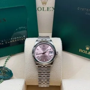 RLX Datejust m278274-0013/0014 Pink Dial 31mm Fluted Bezel Oyster Bracelet