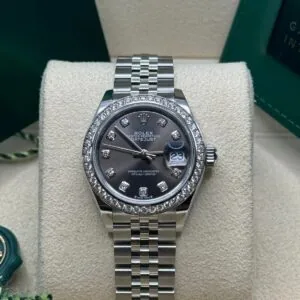 RLX Lady-Datejust 31mm 279384RBR Dark Gray set with Diamonds