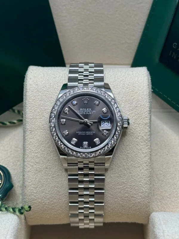 RLX Lady-Datejust 31mm 279384RBR Dark Gray set with Diamonds