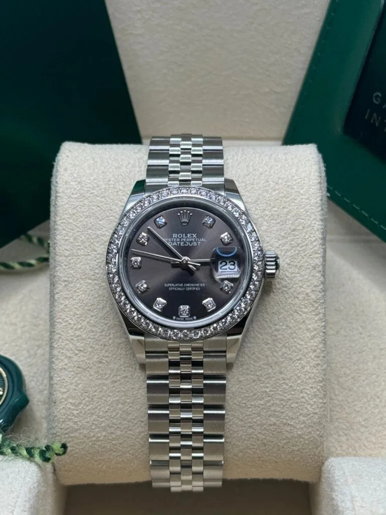 RLX Lady-Datejust 31mm 279384RBR Dark Gray set with Diamonds