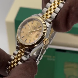 RLX Lady-Datejust 31mm 279173 Champagne Index Dial Oyster Bracelet