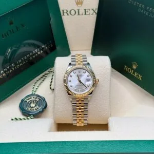 RLX Lady-Datejust 31mm 279173 Silver Diamond Dial Oyster Bracelet