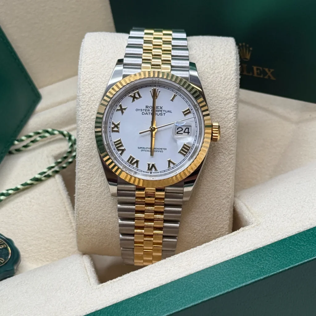 RLX Datejust 36mm 126233 White Dial Oyster Bracelet Watch