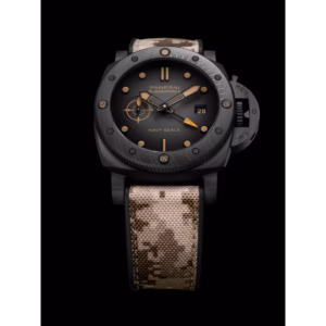 Panerai Submersible QuarantaQuattro GMT Navy SEALs Carbotech™ 44mm PAM01513