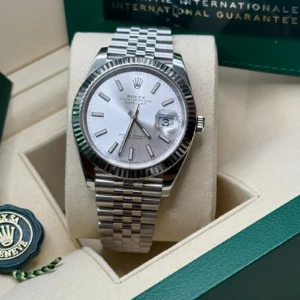 RLX Datejust 41mm 126334 Silver Index Jubilee Stainless Steel Mens Watch