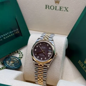 RLX Datejust m278243-0023/0024 31mm Black Mother-of-Pearl Dial Yellow Rolesor Oyster Watch