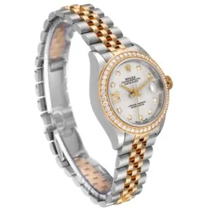 RLX Lady-Datejust 31mm 279383RBR Silver Diamond Dial Yellow Rolesor Oyster Bracelet