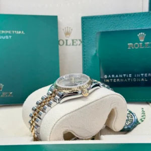 RLX Datejust m278273-0015/0016 31mm Olive Green Dial Stainless Steel and Yellow Gold Oyster Watch