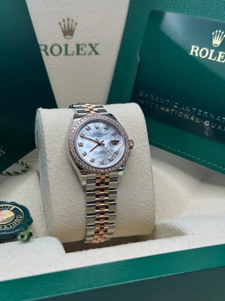 RLX Lady-Datejust 31mm 279381RBR Mother-of-Pearl Diamond Dial Oyster Bracelet