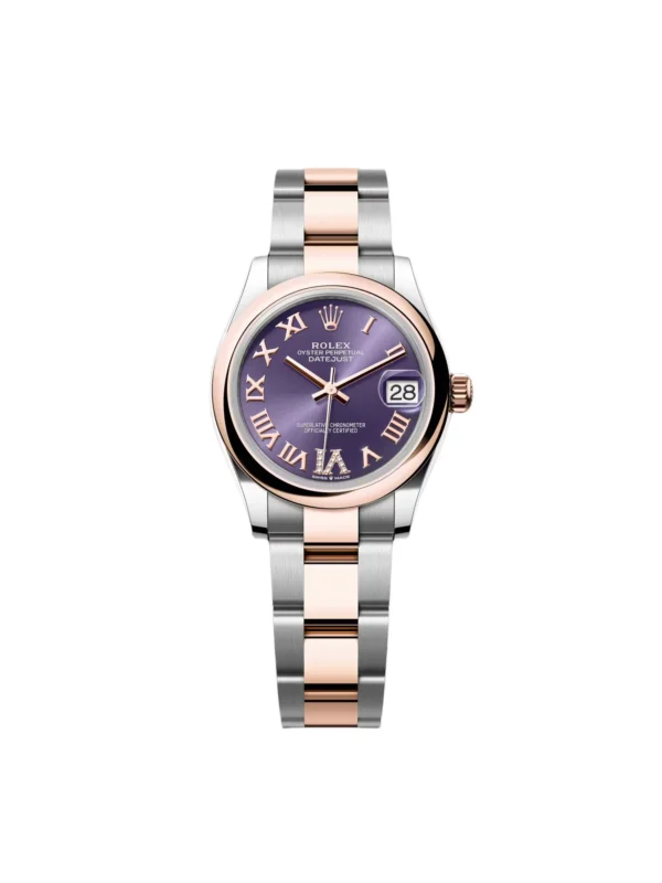 RLX Datejust m278241-0019/0020 Aubergine 31mm Dial Oyster Bracelet Watch