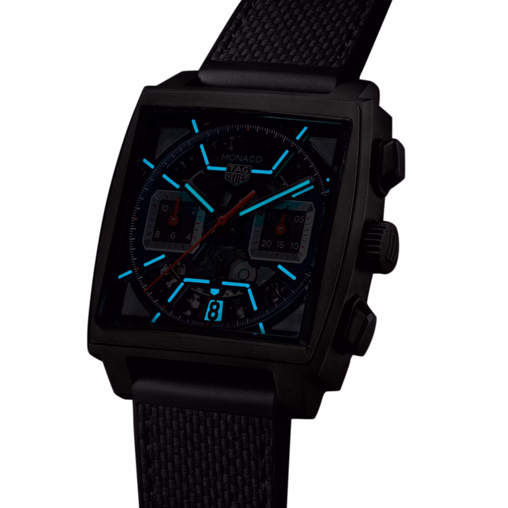 TAG Heuer Monaco Chronograph 39mm Mens Watch Titanium Black CBL2183.FT6236