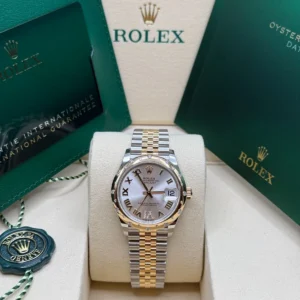 RLX Datejust m278343-0003/0004 Silver Dial Yellow Rolesor Oyster Watch