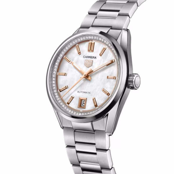 TAG Heuer Carrera Date 36mm Ladies Watch Mother Of Pearl WBN231C.BA0001