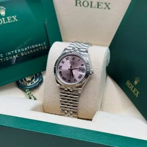 RLX Datejust m278274-0019/0020 Pink 31mm Dial Oyster Watch