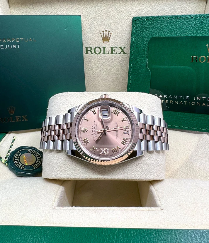 RLX Datejust 36mm 126231 Rose Dial Oyster Bracelet