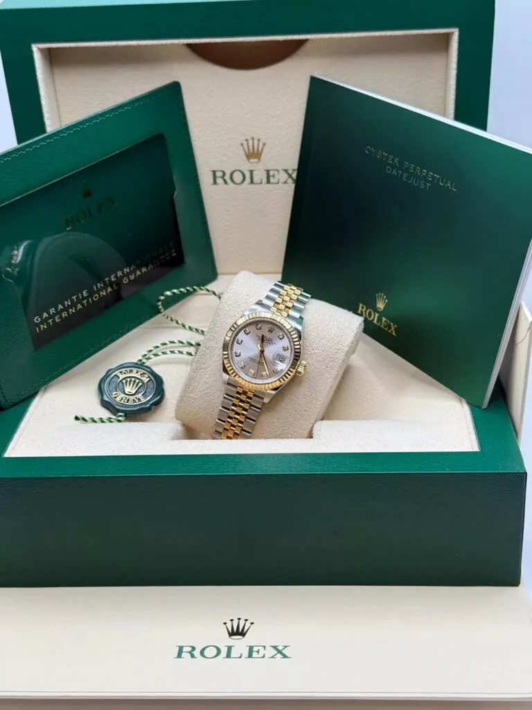 RLX Lady-Datejust 31mm 279173 Silver Diamond Dial Oyster Bracelet