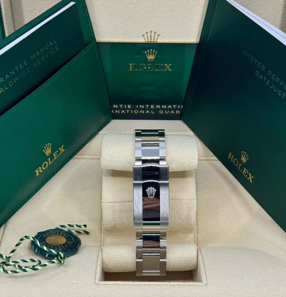 RLX Datejust 41mm 126300 Slate Roman Oyster Stainless Steel Watch