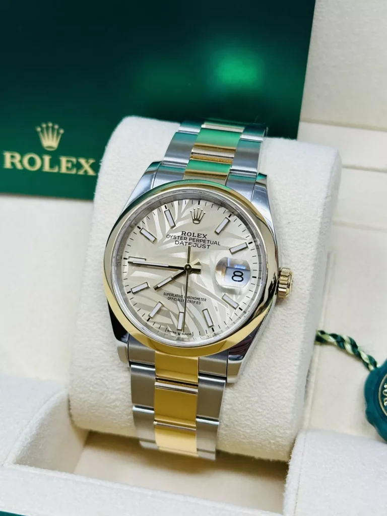 RLX Datejust 36mm 126203 Golden Dial Domed Bezel Oyster Bracelet