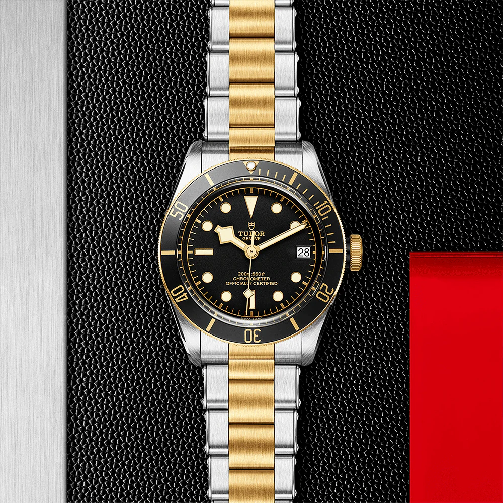 TUDOR Black Bay S&G 41mm Black/Gold Dial Automatic Men's Bracelet Watch M79733N-0008