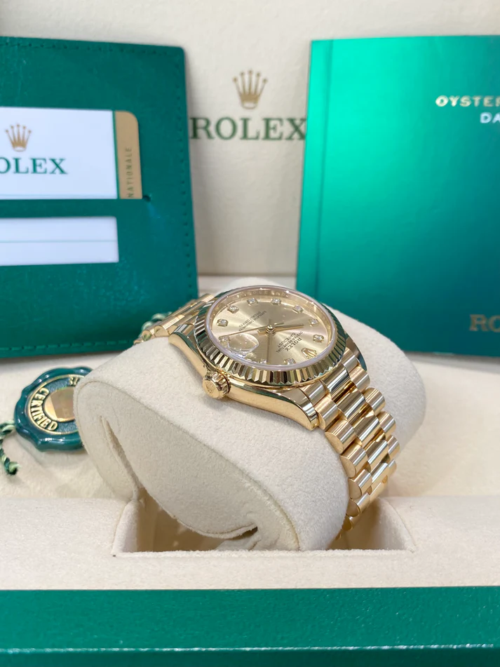 RLX Datejust m278278-0009 Champagne 31mm Dial President Bracelet Watch