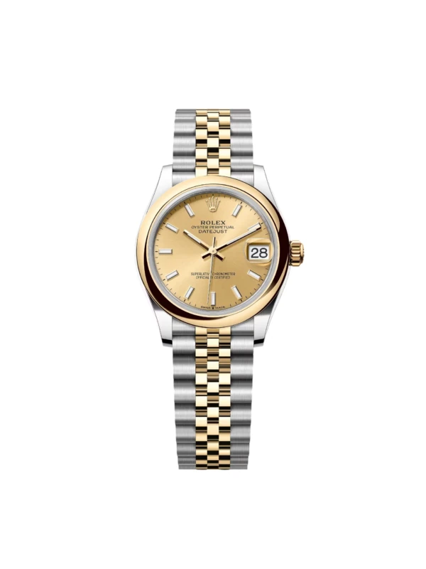 RLX Datejust m278243-0013/0014 31mm Champagne Dial Yellow Rolesor Oyster Watch