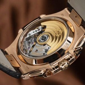 Patek Philippe Nautilus Rose Leather Replica