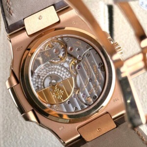 Patek Philippe Nautilus Gold Leather Replica