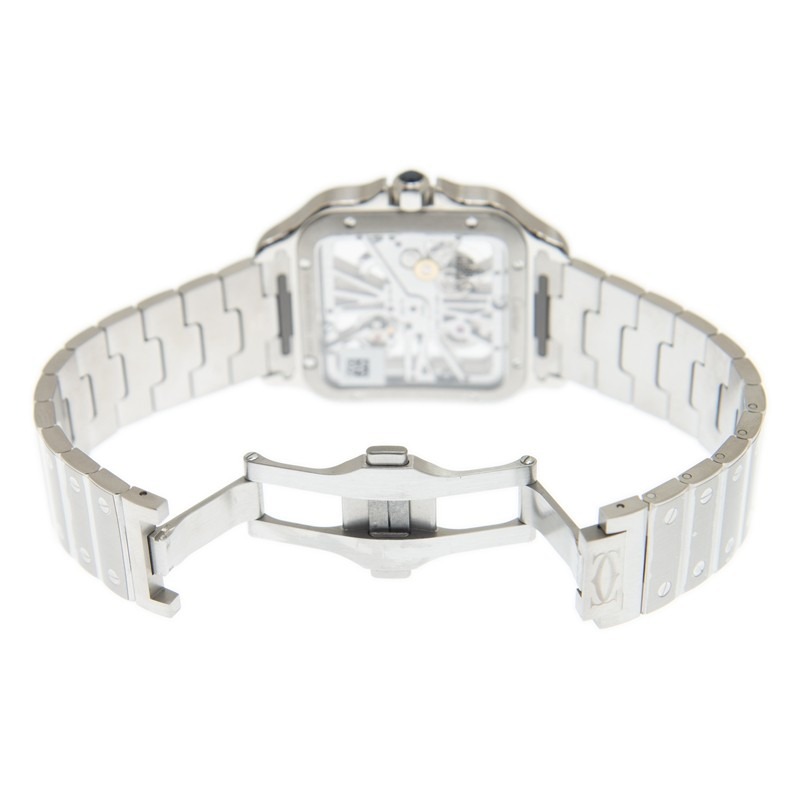 Cartier Santos Large Model Skeleton Watch WHSA0015 - United Luxury