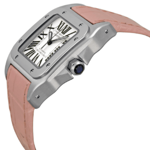 CARTIER SANTOS 100 Pink Strap W20126X8 - United Luxury