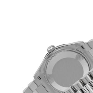 RLX Datejust m278289RBR-0011 Bright Black Dial White Gold President Watch