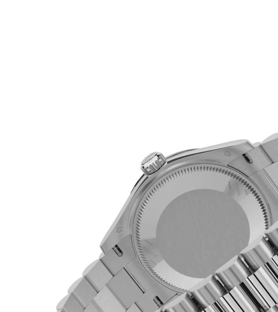 RLX Datejust m278289RBR-0011 Bright Black Dial White Gold President Watch