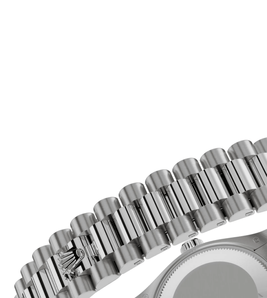 RLX Datejust m278289RBR-0013 Pink Dial White Gold President Watch