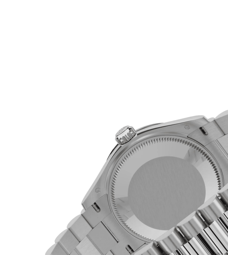 RLX Datejust m278289RBR-0021 Silver Dial White Gold President Watch