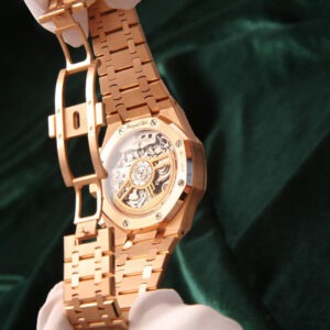 A&P ROYAL OAK Pink Gold Khaki Green Dial CHRONOGRAPH 41mm