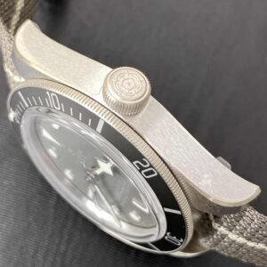 TUDOR Black Bay 58 925 39mm Silver Case Taupe Dial Fabric Strap Watch