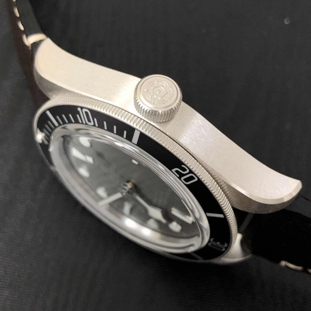 TUDOR Black Bay 58 925 39mm Silver Case Taupe Dial Leather Strap Watch M79010SG-0001