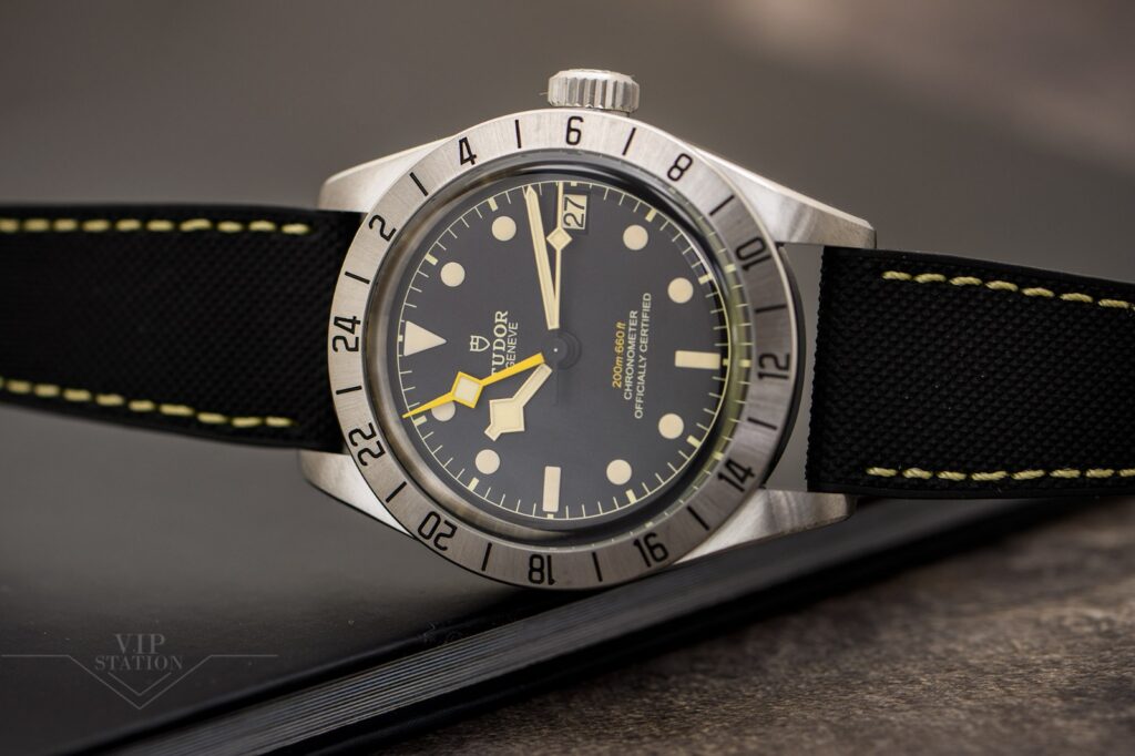 TUDOR Black Bay Pro 39mm Steel Automatic Hybrid Rubber Strap Watch M79470-0003