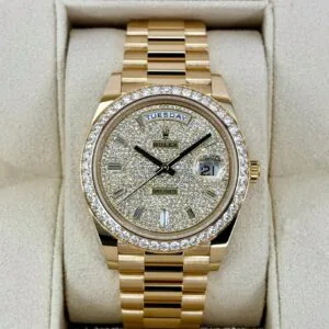 RLX Day-Date 40mm Diamond Dial Watch 228348RBR-0037