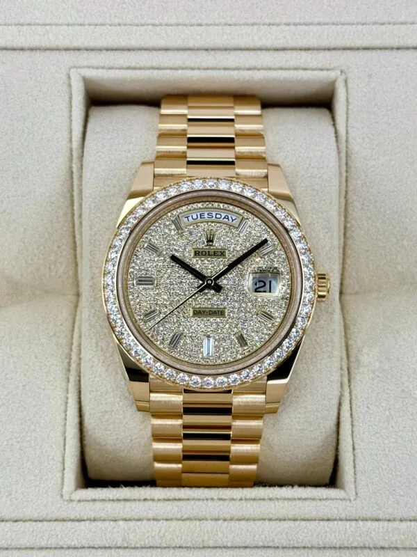 RLX Day-Date 40mm Diamond Dial Watch 228348RBR-0037
