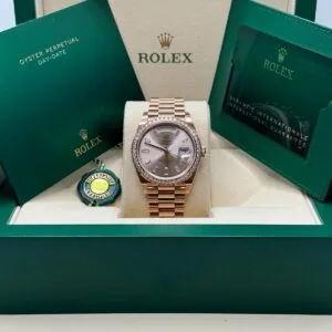 RLX Day-Date 40mm Sundust Diamonds Dial 228345rbr-0007