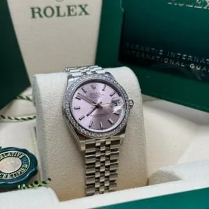 RLX Datejust m278384RBR-0017/0018 Pink 31mm Dial Oyster Watch