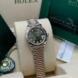 RLX Lady-Datejust 31mm 279171 Green Diamond Oyster Stainless Steel and Rose Gold