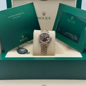 RLX Lady-Datejust 31mm 279381RBR Chocolate Roman Dial Oyster Bracelet