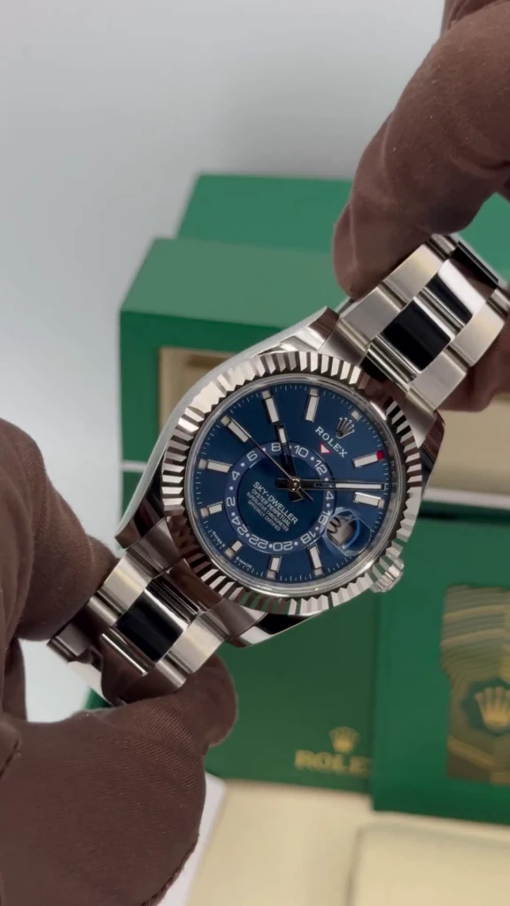 RLX Sky-Dweller 42mm Stainless Steel Blue Dial Oyster - 336934