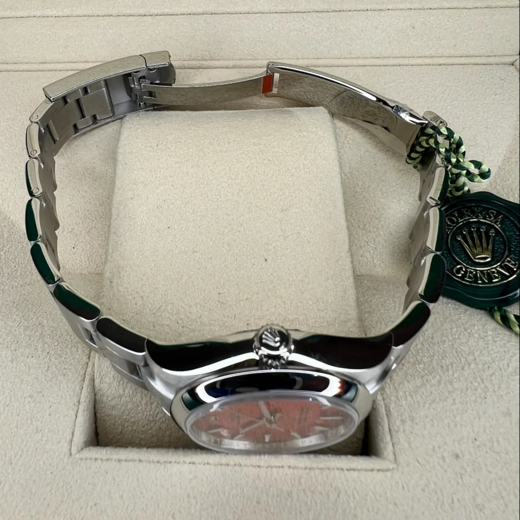 RLX Oyster Perpetual 31mm 277200-0008 Coral Red Dial Oyster Bracelet Watch